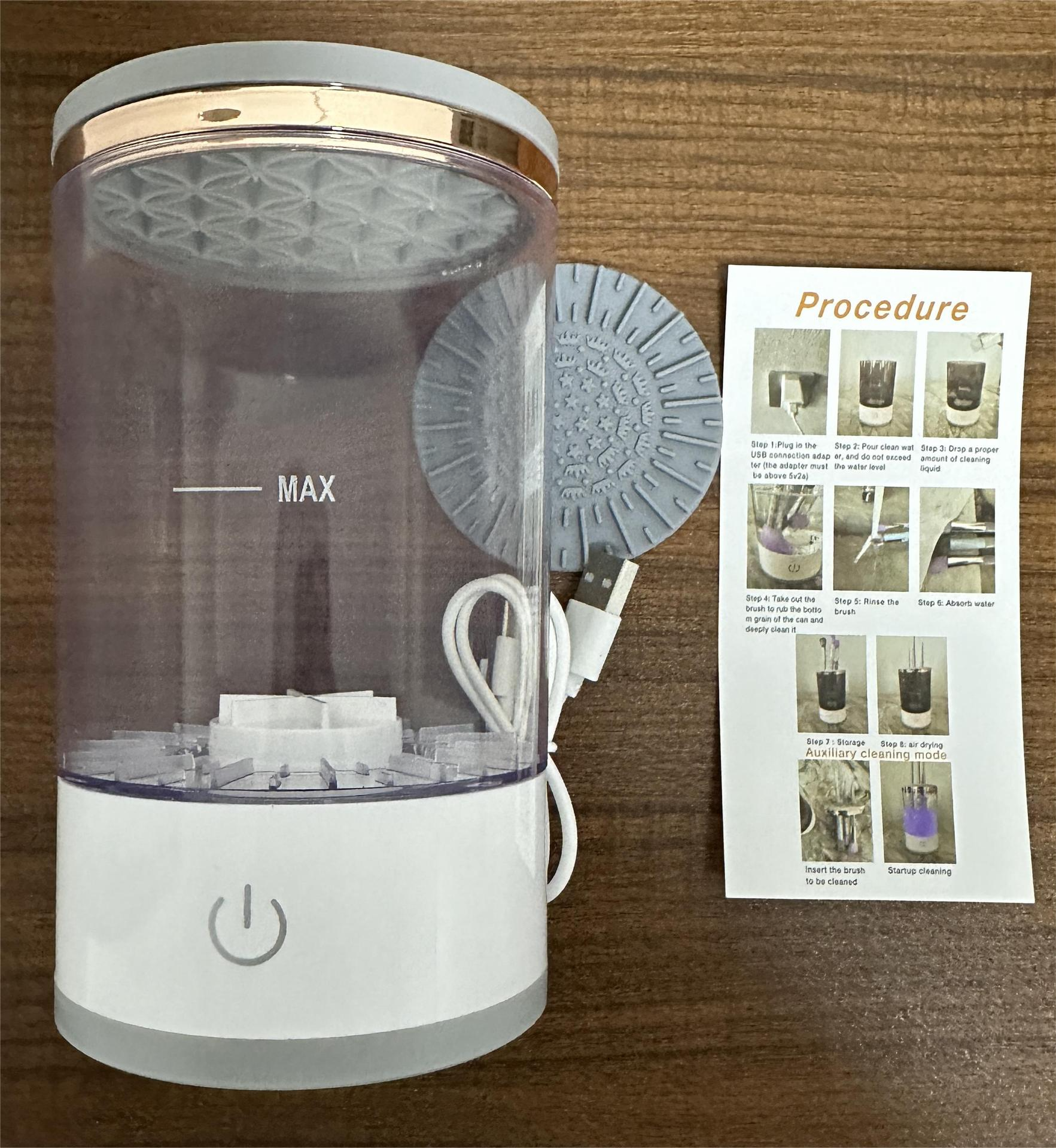Limpiador Automático de Brochas de Maquillaje