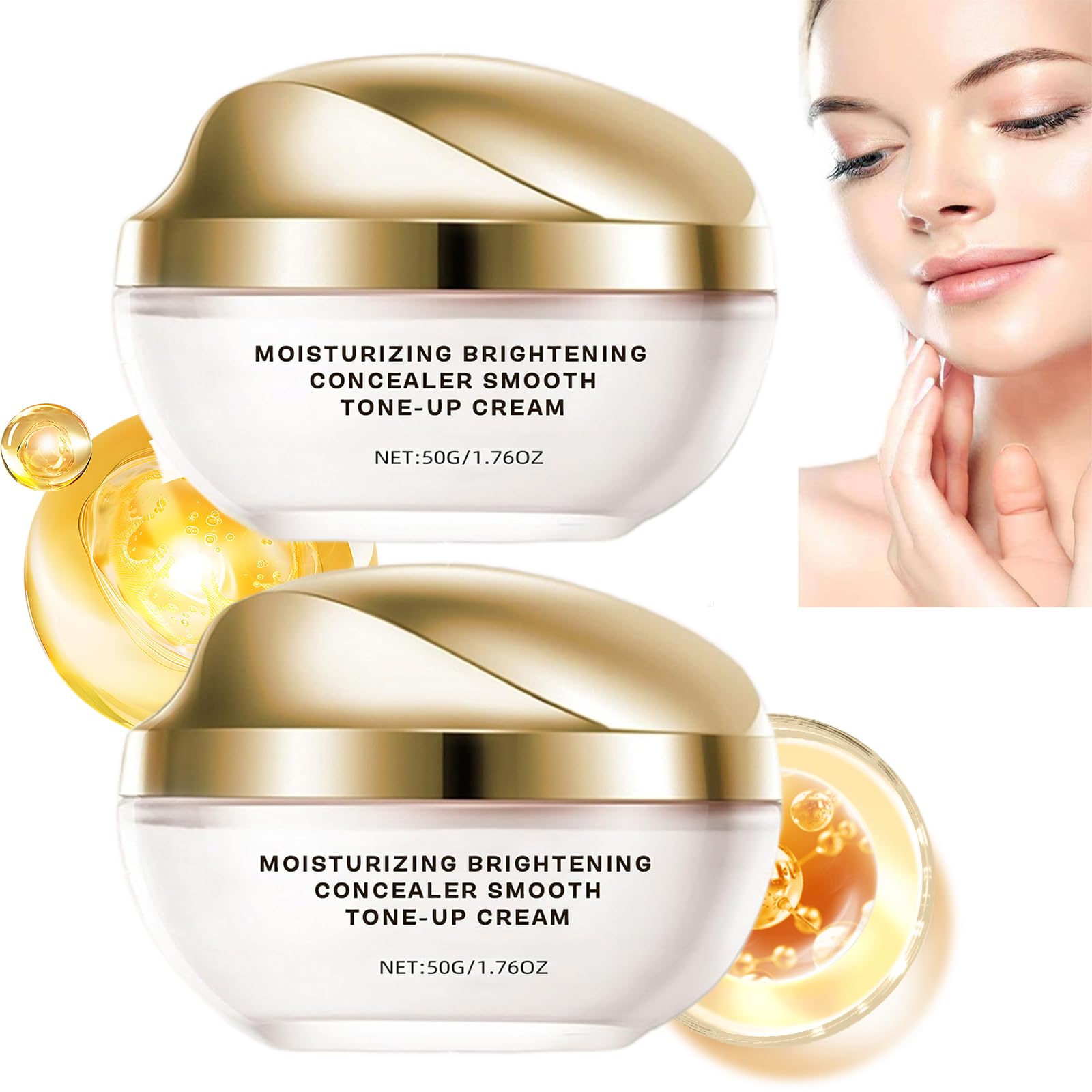 Cream Makeup Crema De Maquillaje Detroitrain Hidratante Corrector Crema Tonalizante Suave Iluminador Corrector Hidratante Crema Tónica Suave Base De Maquillaje (2)