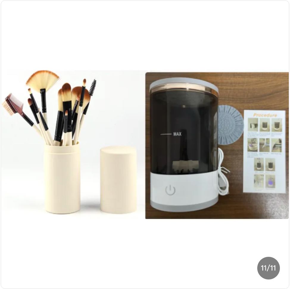 Limpiador Automático de Brochas de Maquillaje